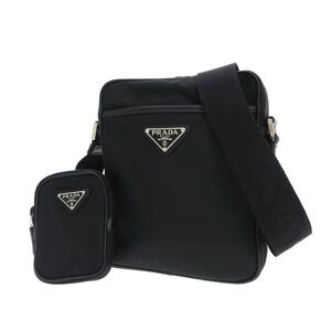Prada Crossbody Messenger Bag Black